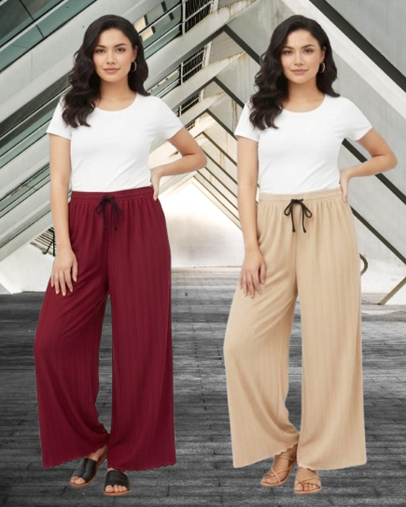 Lycra Khajuri Palazzo Pant