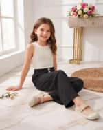 Kids Palazzo Black White - Image 3