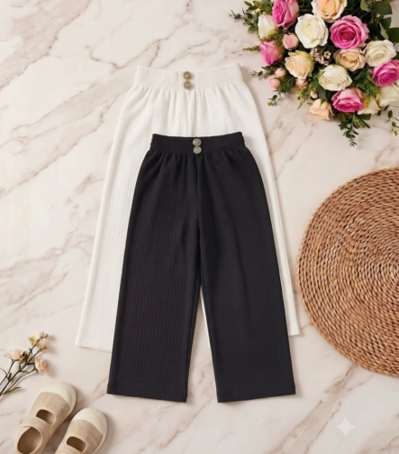 Kids Palazzo White Black Best Quality 5 year to 16 year